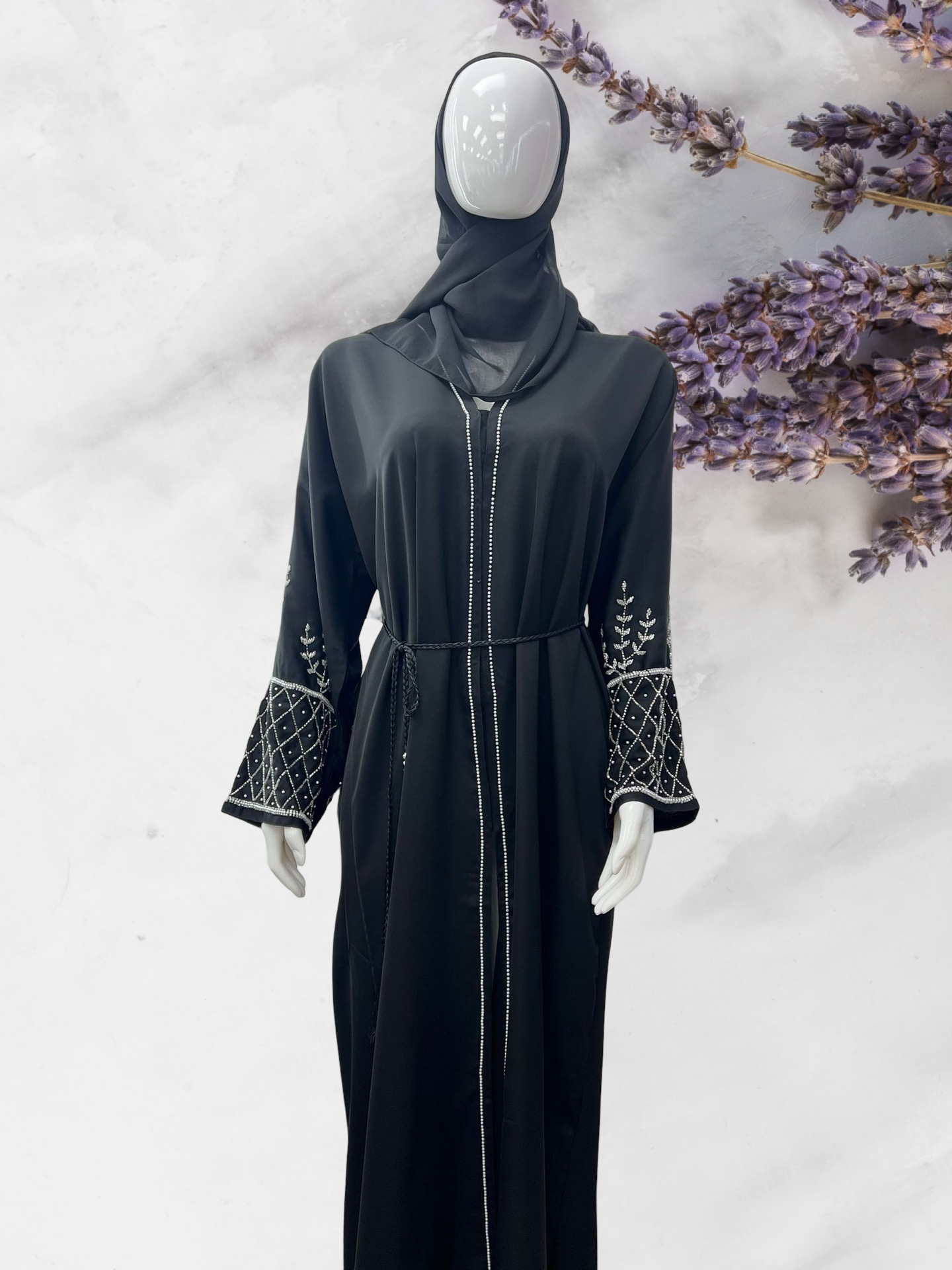 Luxury Handwork Abaya with scarf
