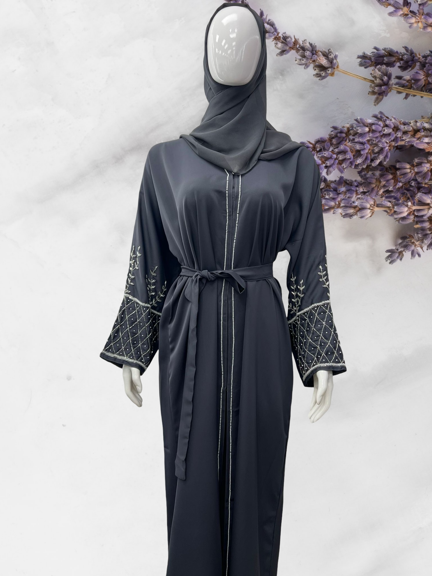 Luxury Handwork Abaya with scarf