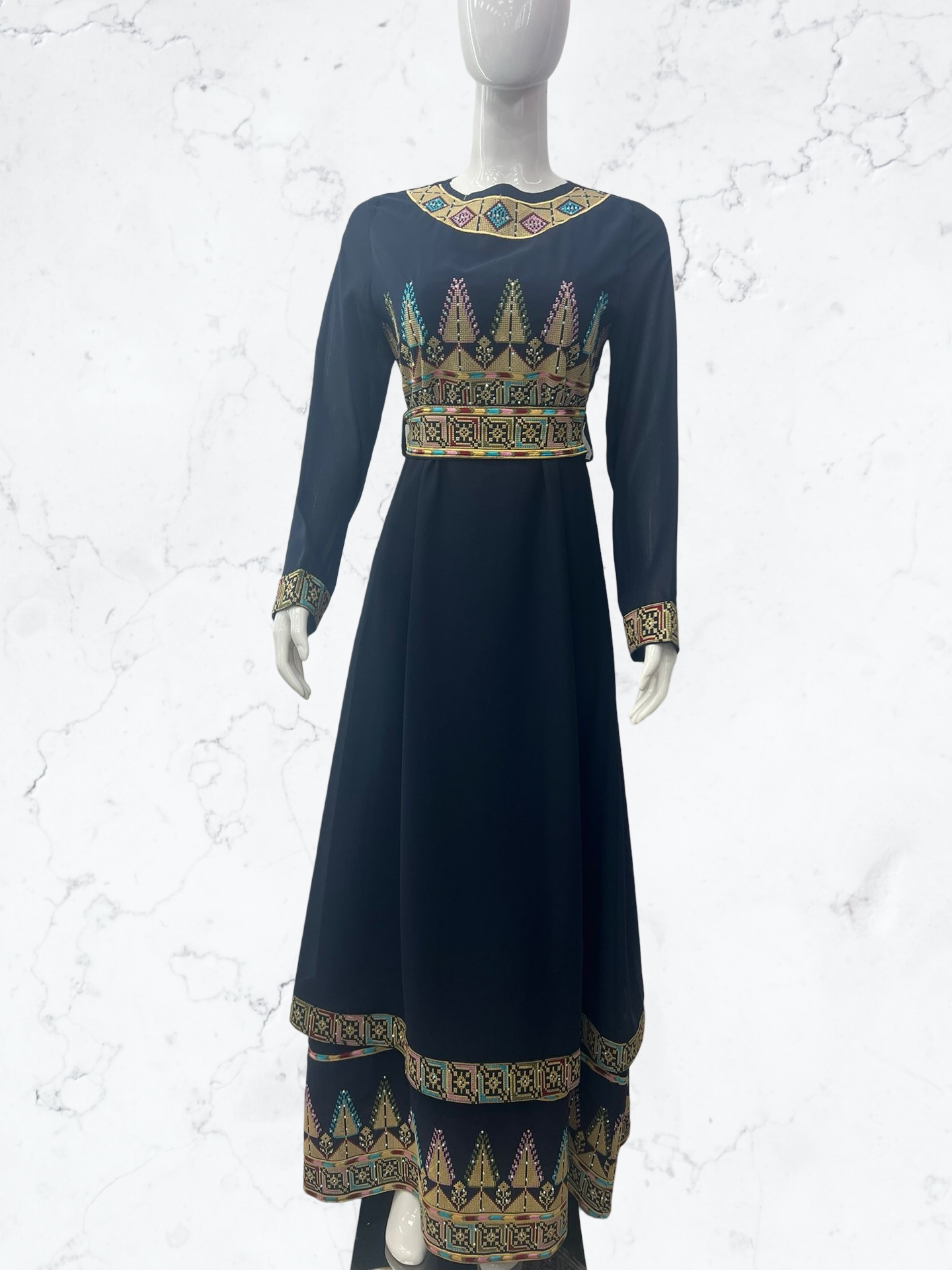 Modern Palestinian Embroidery Dress