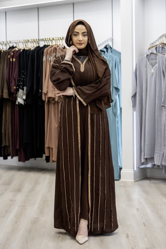 Two pieces abaya with scarf