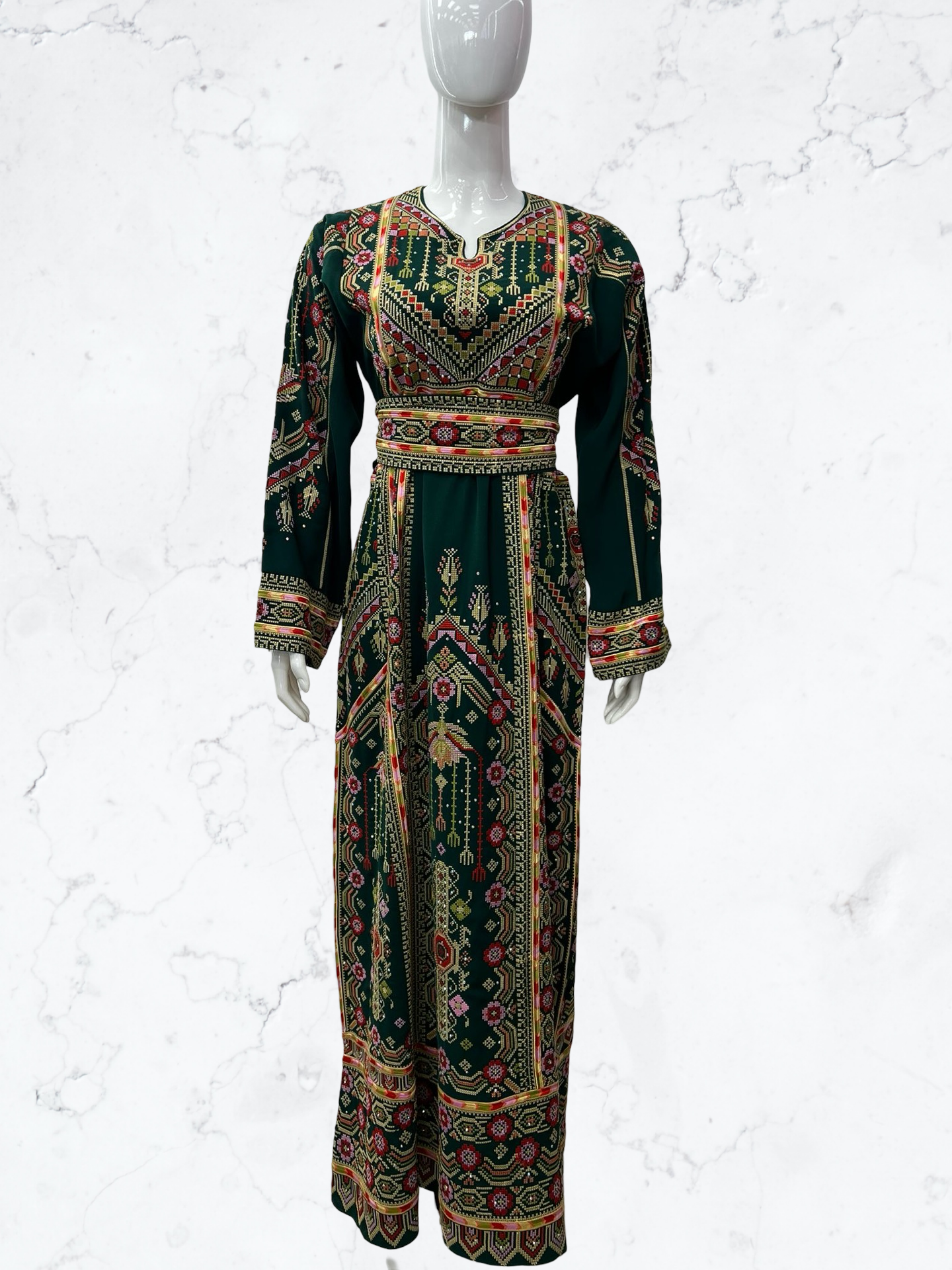 Royal Palestinian Embroidered Thobe