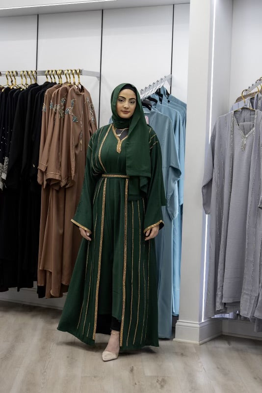 Two pieces abaya with scarf