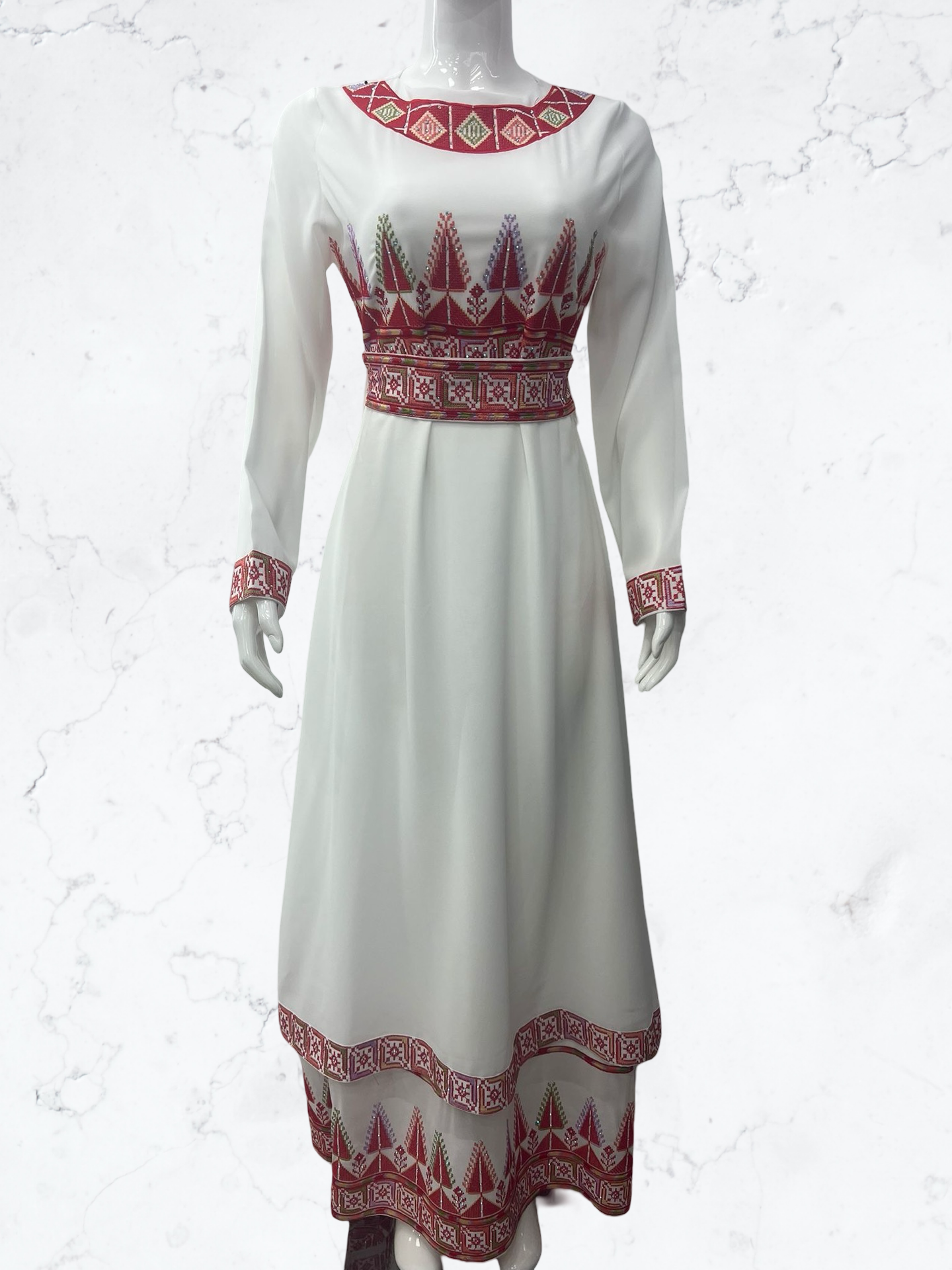 Modern Palestinian Embroidery Dress
