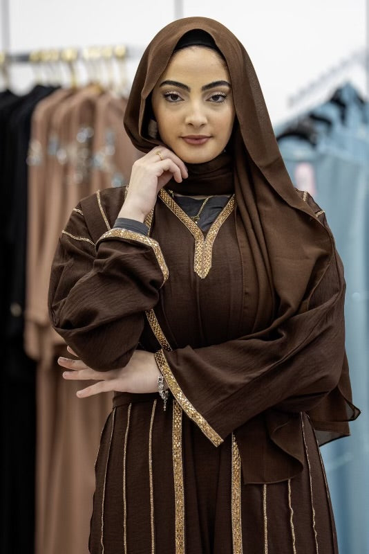 Two pieces abaya with scarf