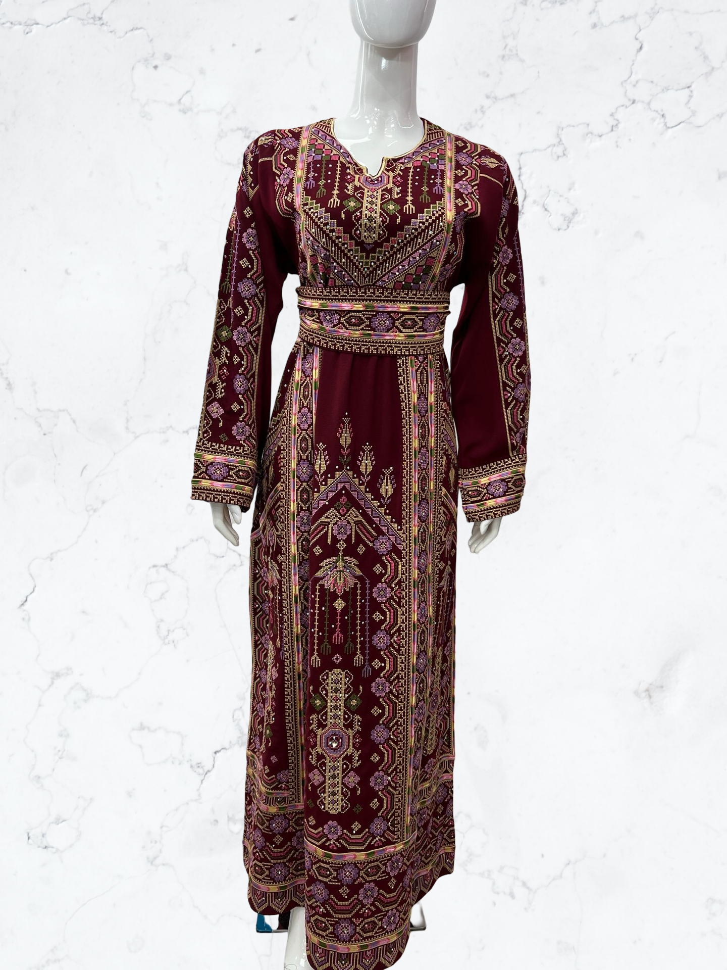Royal Palestinian Embroidered Thobe